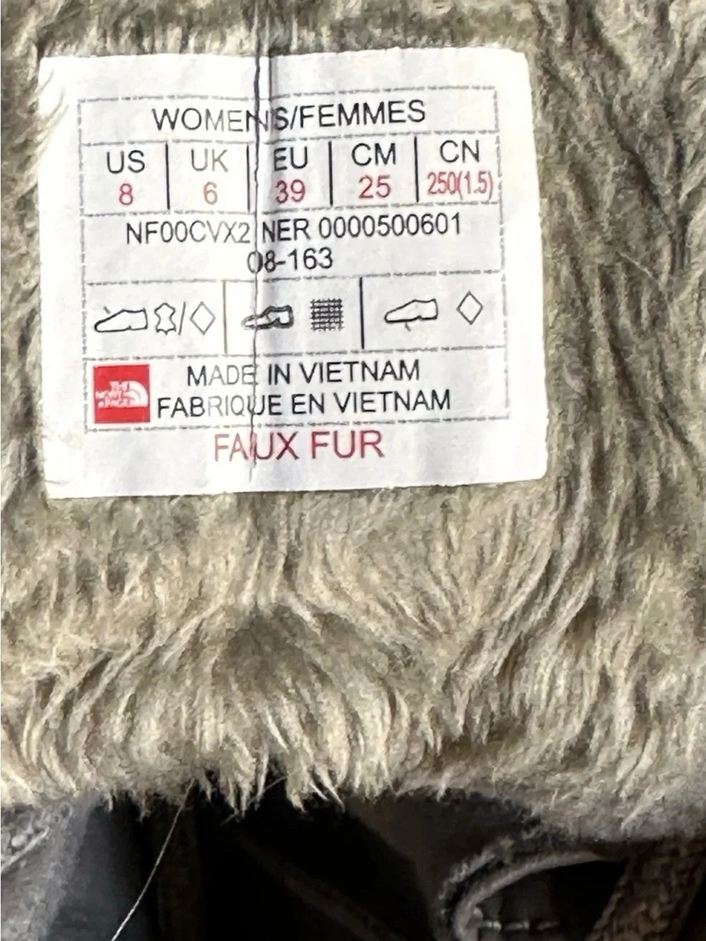 The North Face Shellista Lace Luxe Boots Womens 8 Waterproof Winter Snow Taupe